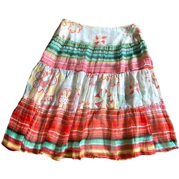 mica Dresses & Skirts - Vintage Mica silk skirt size s/m (vintage size 8)